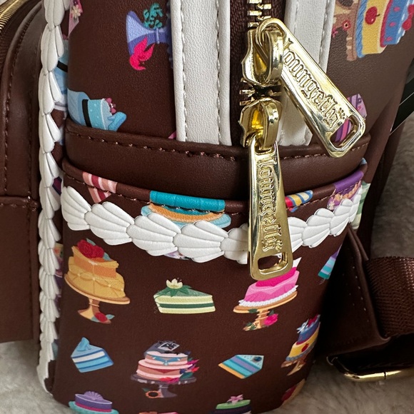 Disney Princess Dessert Cakes Loungefly Mini Backpack and Wallet Set: NWT - Picture 11 of 16